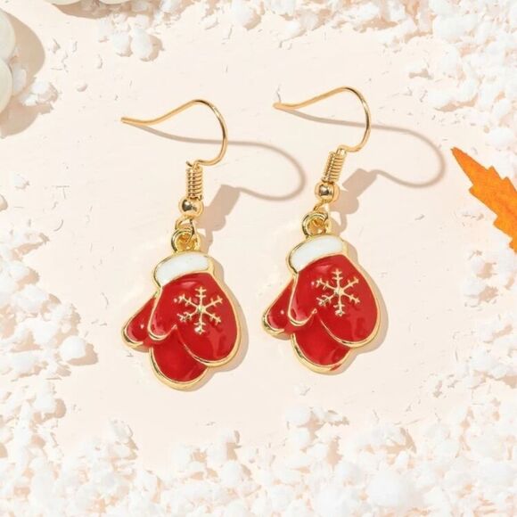 Santa Holiday Earrings - Picture 2 of 2